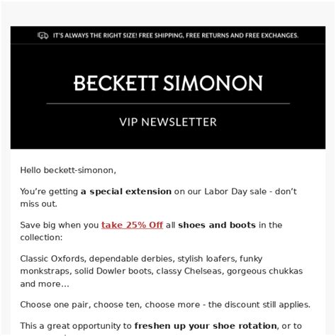 beckett simonon coupons